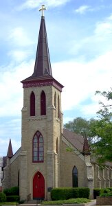 Historic sky stonework