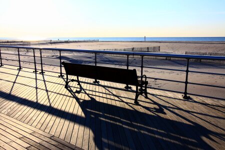 Sunrise ocean boardwalk