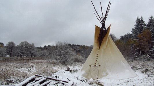 Jindrichovice camping snow