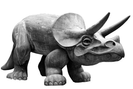 Fossil herbivore horned