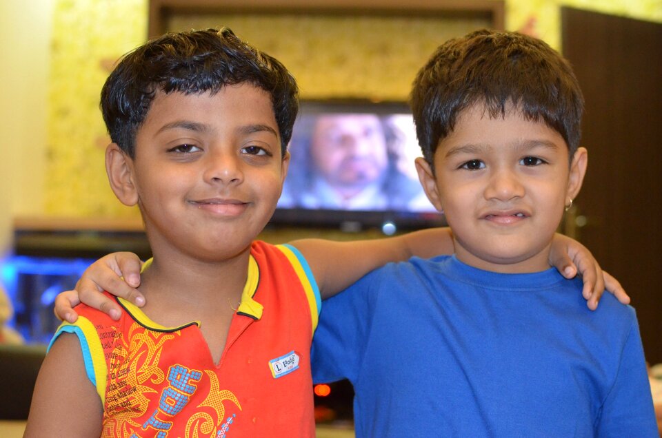 Friends forever smiling kids