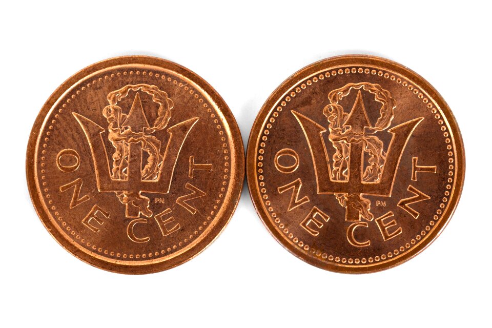 Two cents change coin