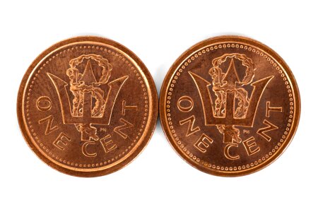 Two cents change coin