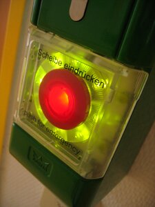 Emergency switch fire alarm button