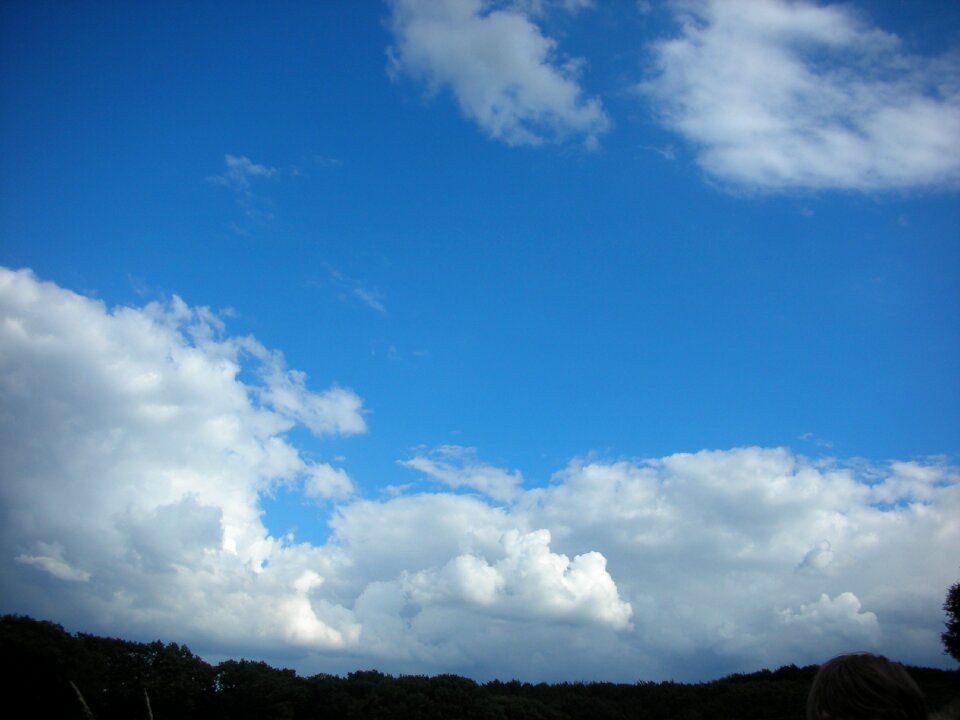 Sky clouds blue