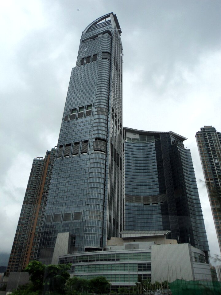 City cloudy architecture