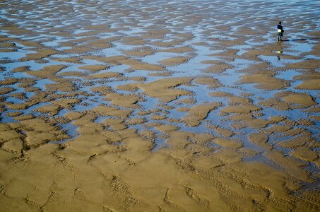 Sand water sea photo