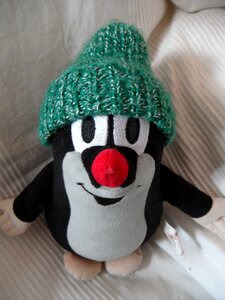 Cartoon character cap teddy bear