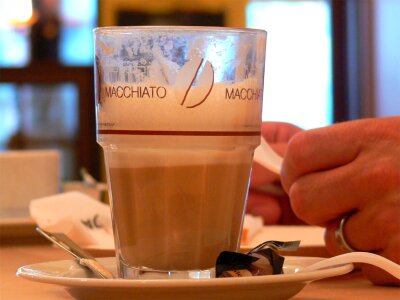 Café au lait milk cafe drink