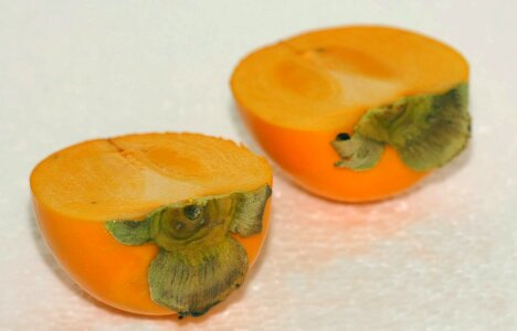 Persimmon fruit pulp photo