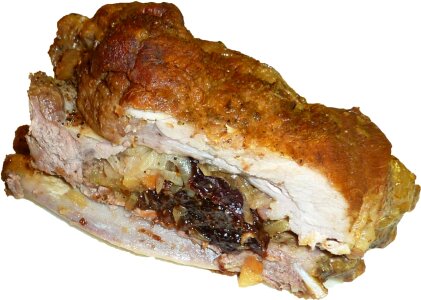 Filled meat eat photo