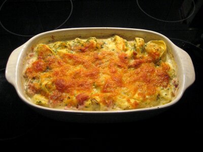Casserole scalloped oven