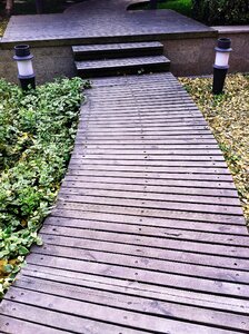 Courtyard road boardwalk