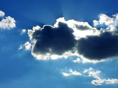 Sky cloud rays