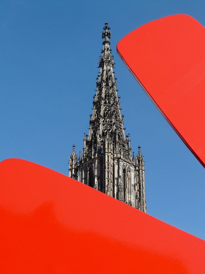 Red dog ulm ulm cathedral photo