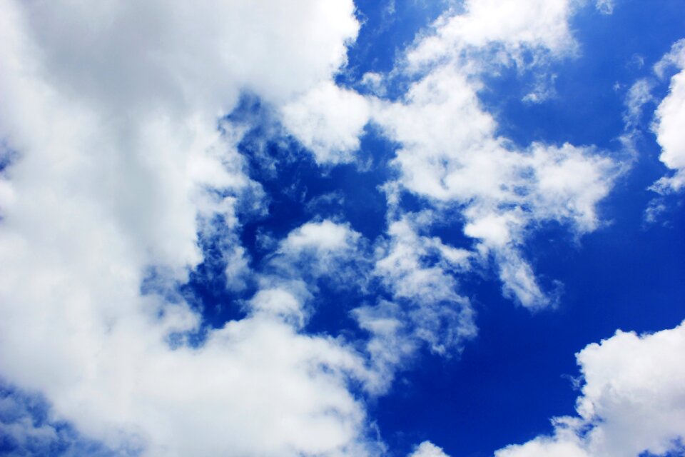 Sky blue cloud