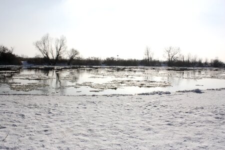 Snow ice landscape photo