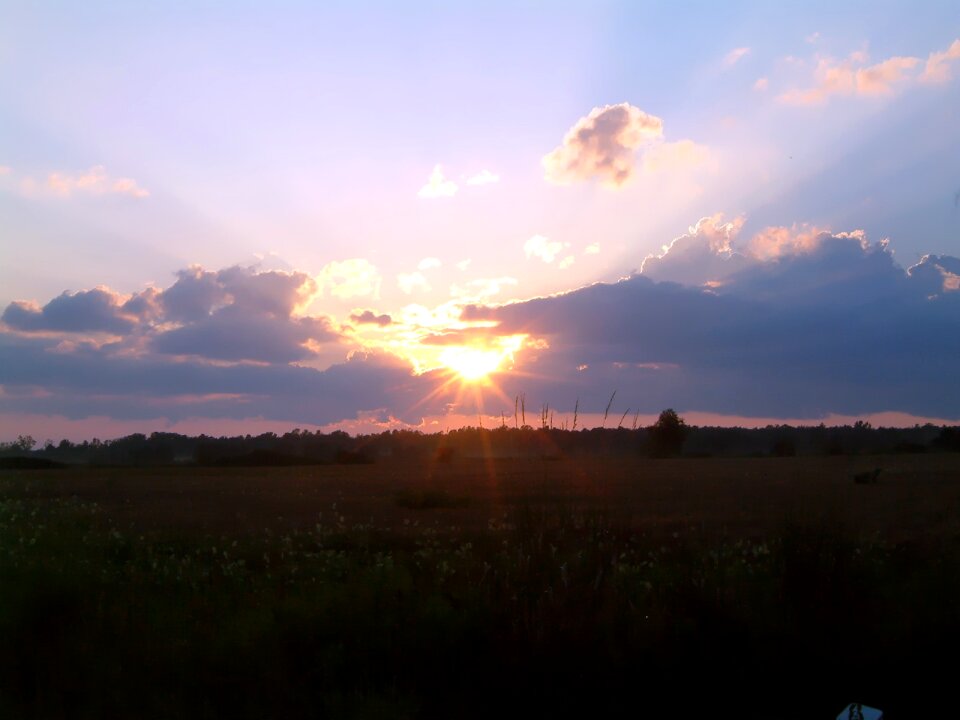 Sky clouds evening