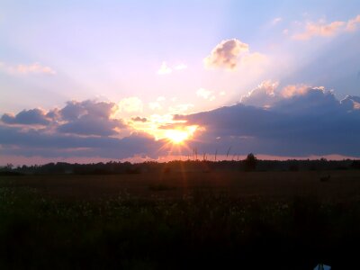 Sky clouds evening photo