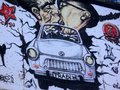 Wall east side gallery graffiti