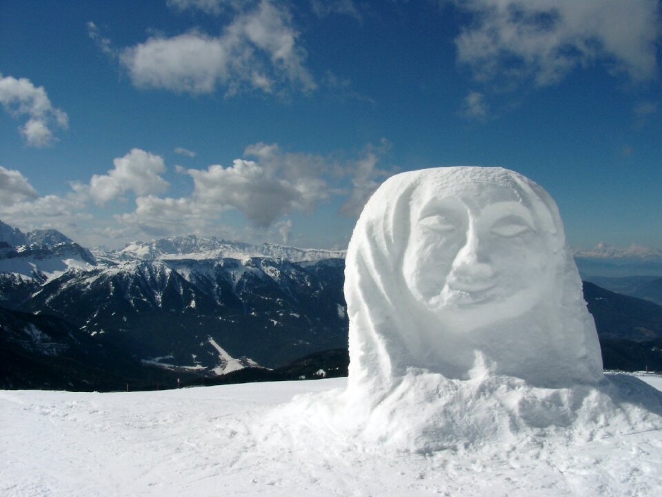 Mountains dolomites wintry