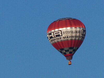 Hot air balloon ride flight air
