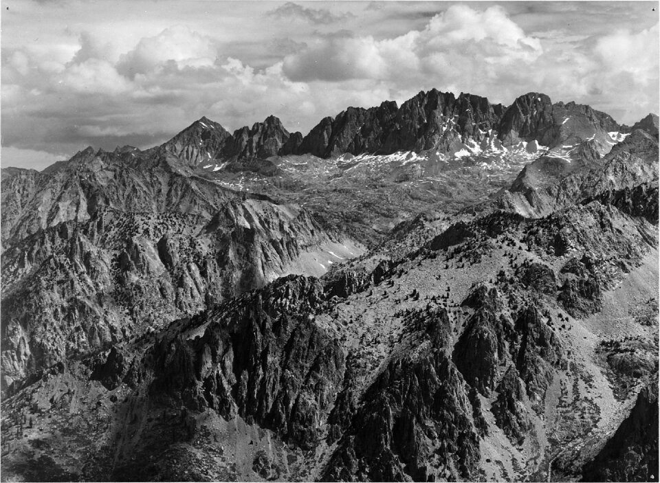Nature snow caped mountains