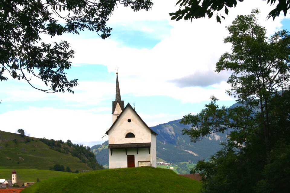 Sky clouds church