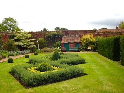 Garden buildings manicured