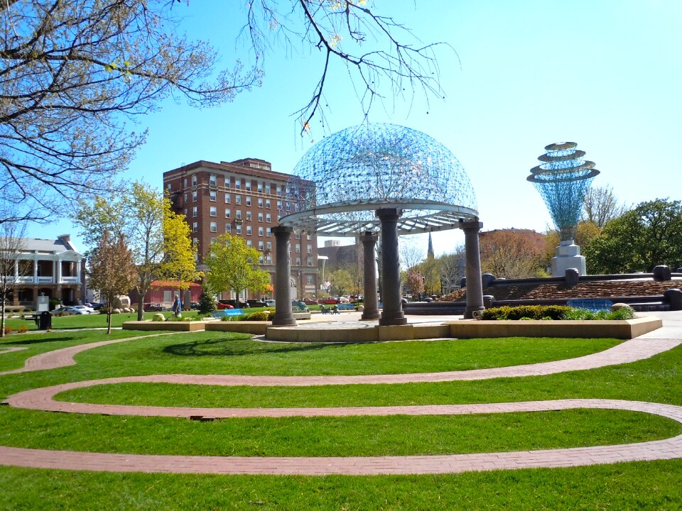 Spring buildings sculptures