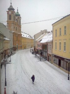 Winter street snow photo