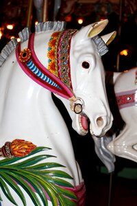 Vintage white horse head