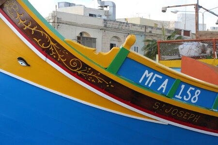 Malta marsaxlokk boats photo