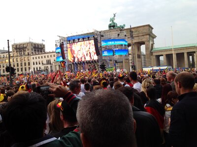 Football brandenburg gate berlin