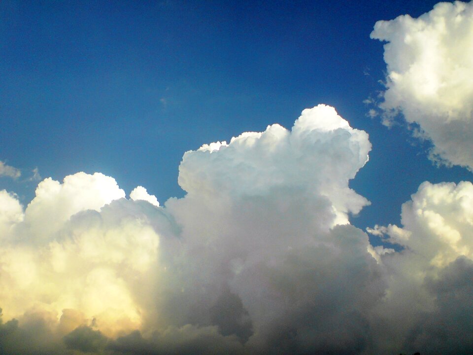 Clouds sky blue