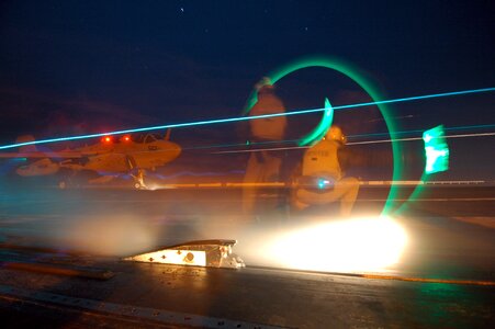 Jet fighter night evening