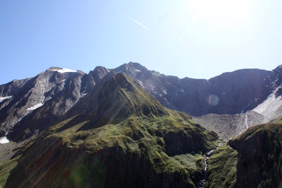 Tyrol hiking rock walls