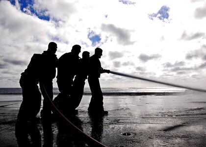 Clouds personnel sailors photo