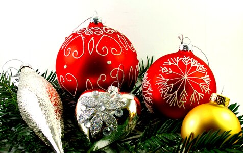 Christmas balls deco festive decorations photo
