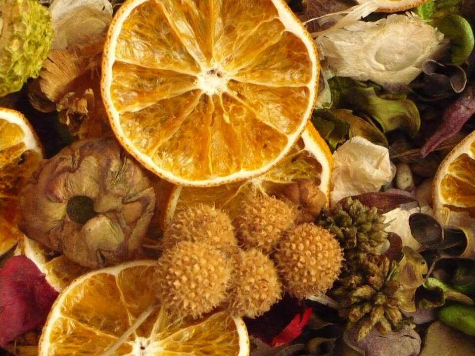 Orange flower decoration flower