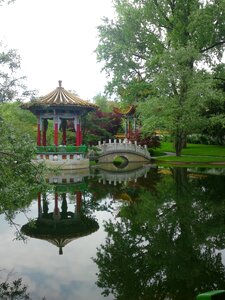 Pagoda bridge lake