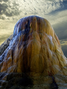 Yellow rock overwhelming watery
