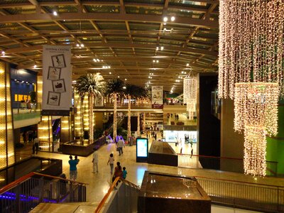 Mall building interior
