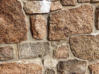 Stones granite wall photo