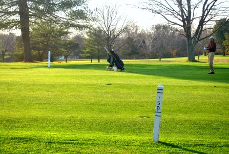 Course golfer distance