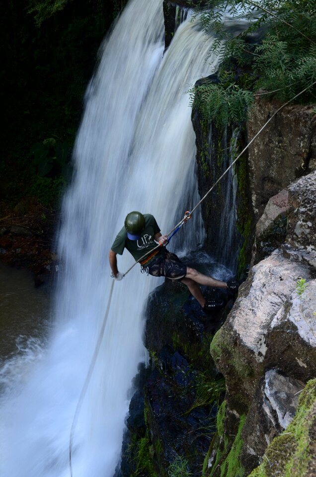 Cascade corner colonial veracruz abseiling