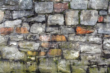 Masonry wall stone photo