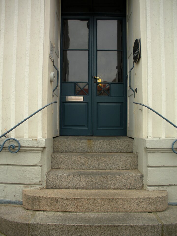 Door glass panels stairs