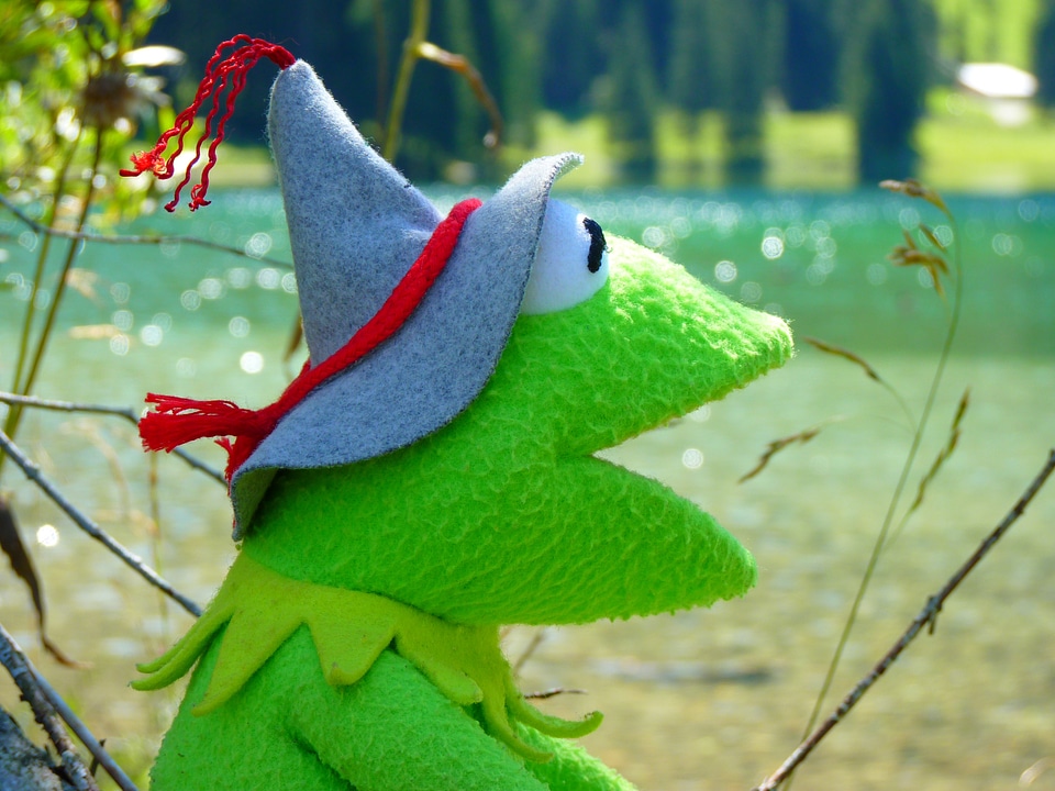 Figure green tyrolean hat
