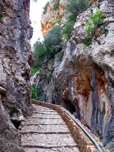 Rock gradually stairs